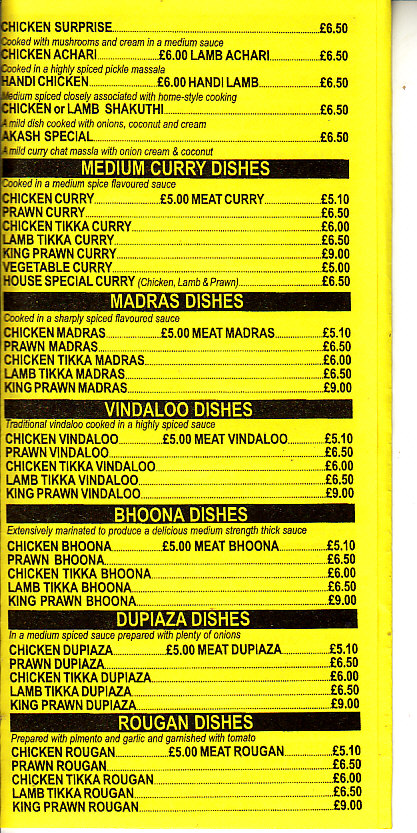 Akash Indian Takeaway