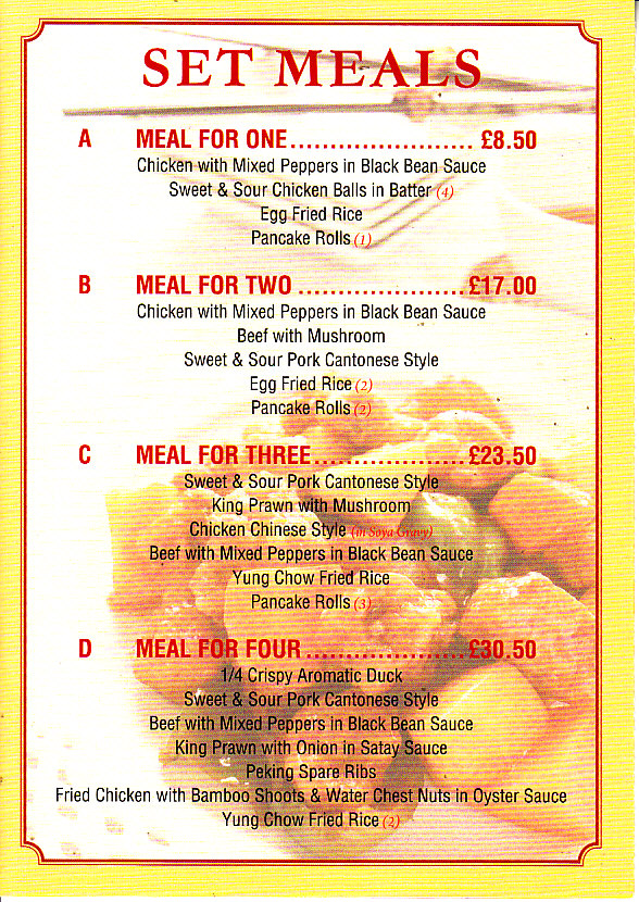 sun moon chinese llanelli menu