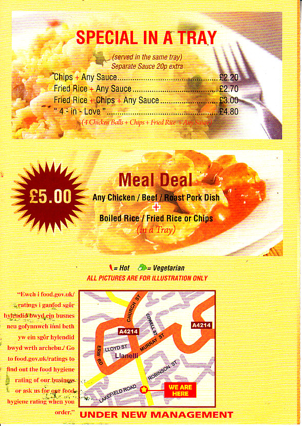 sun moon chinese llanelli menu