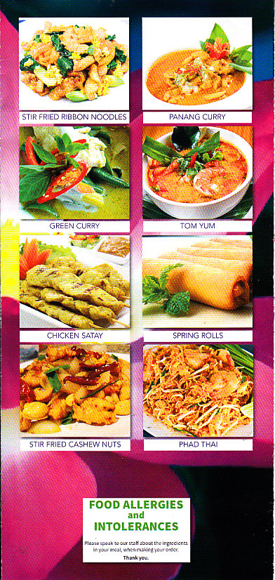 Vinos Thai Menu Ammanford